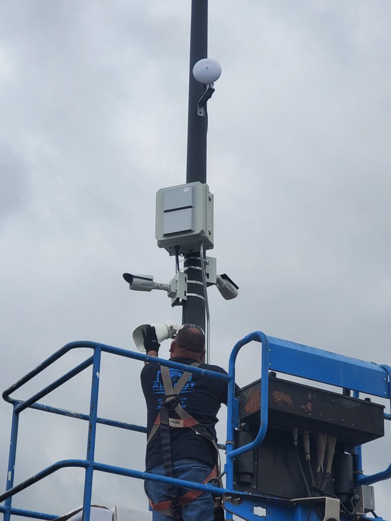 parking lot cameras installation